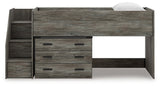 Frandern Loft Bed with Drawer Storage