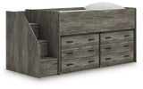 Frandern Loft Bed with Drawer Storage