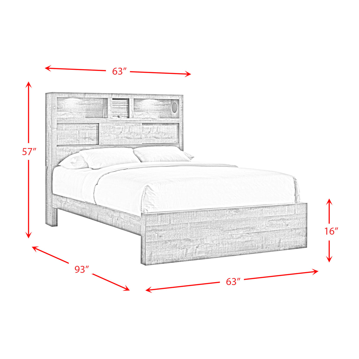 Bailey Panel Bedroom Set with Bluetooth
