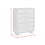 Brisbane UPH Bedroom Set with Boucle Beige and LED