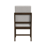 Brisbane Standard Height Dining Set in Brown-Table and Four Fabric Chairs