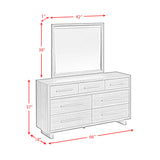 Brisbane UPH Bedroom Set with Boucle Beige and LED