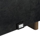 Brisbane UPH Bedroom Set with Boucle Beige and LED