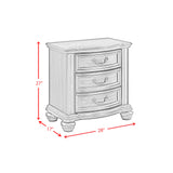 Brunswick 2-Drawer Nightstand with USB in Mahogany