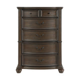 Brunswick 5-Drawer Chest in Mahogany