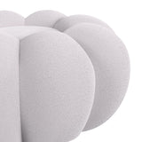 Bubble Swivel Chair and Ottoman in Grey