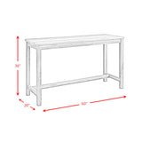 Oak Lawn Bar Table - 3A Single Pack (Table + Three Stools)