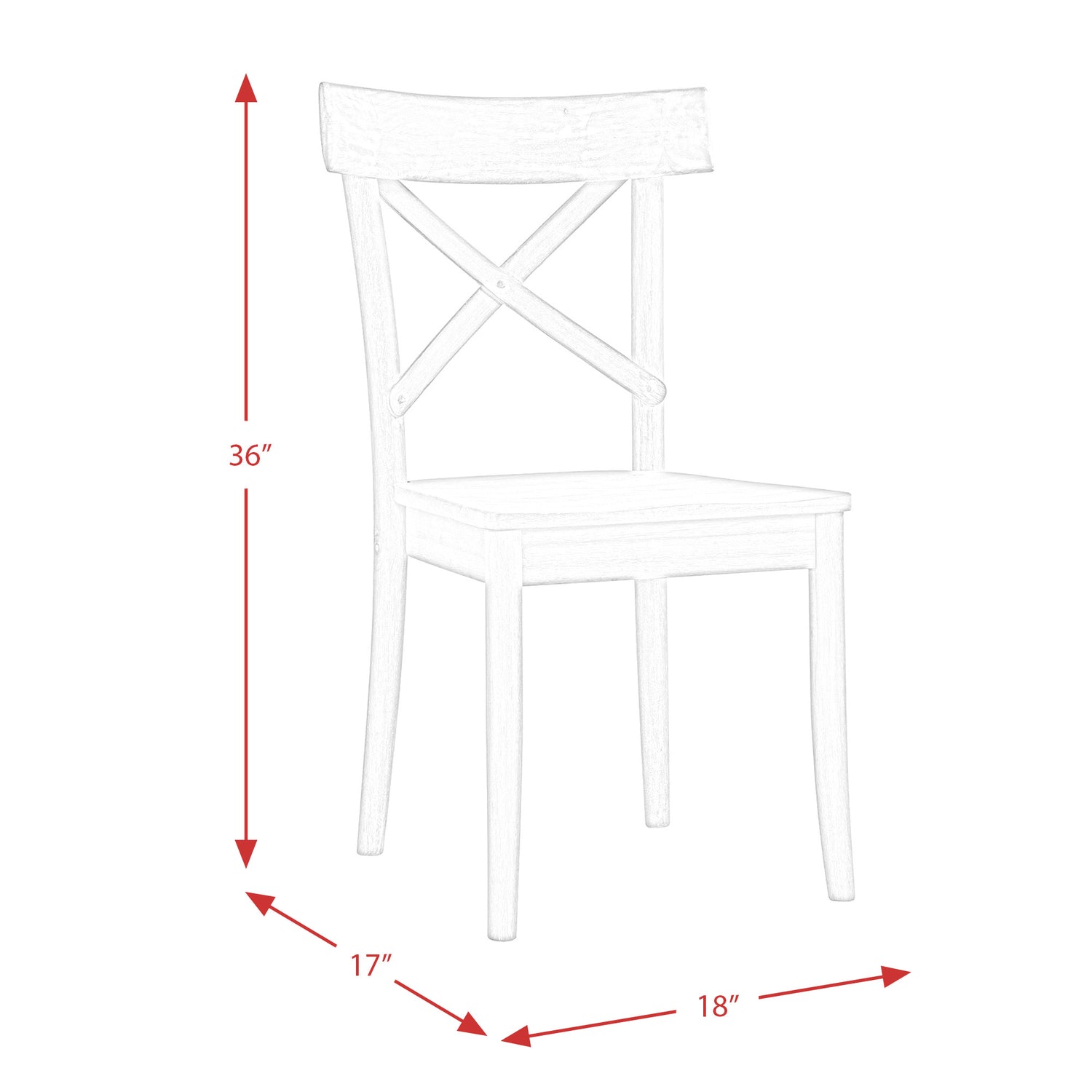 Callista Folding Top 5PC Dining Set-Table and Four Chairs
