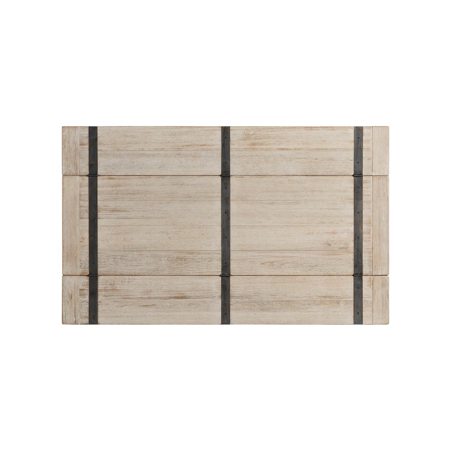 (D680-33) Callista- Folding Top Dining Table- Beach/Natural Metal