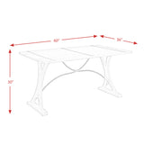 Callista Folding Top 5PC Dining Set-Table and Four Chairs