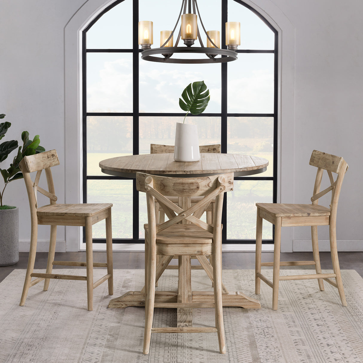 (D680-36) Callista- Counter Height Table- Beach/Natural