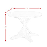 (D680-30) Callista- Round Dining Table- Beach/Natural