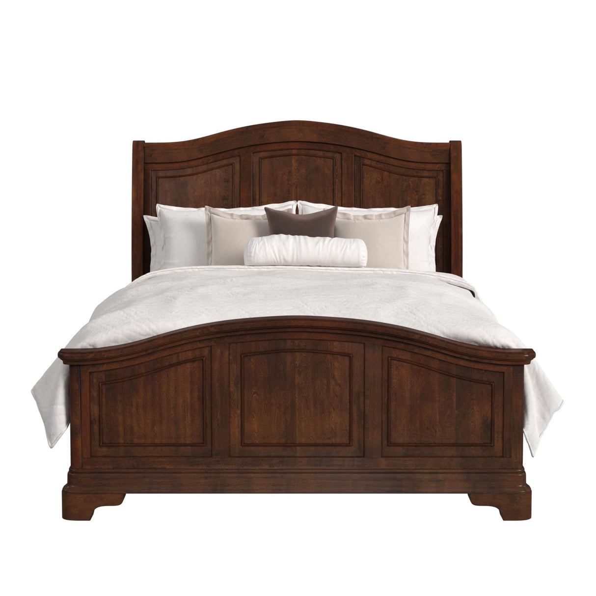 Cameron Cherry Panel Bed