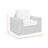 Carmona 6PC Conversion Set in Natural and Olefin Beige with Ottoman
