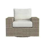 Carmona Swivel Chair - Natural and Olefin Beige