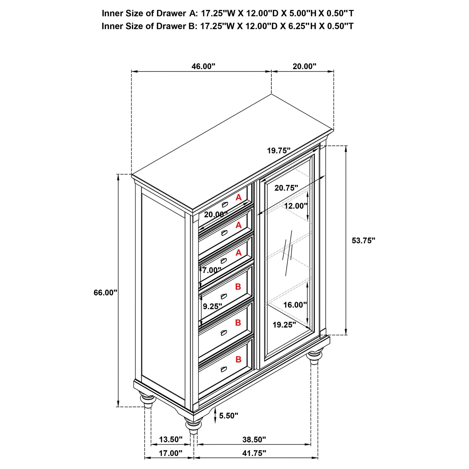 Andover Door Chest
