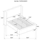 Alamosa Wingback Platform Bed
