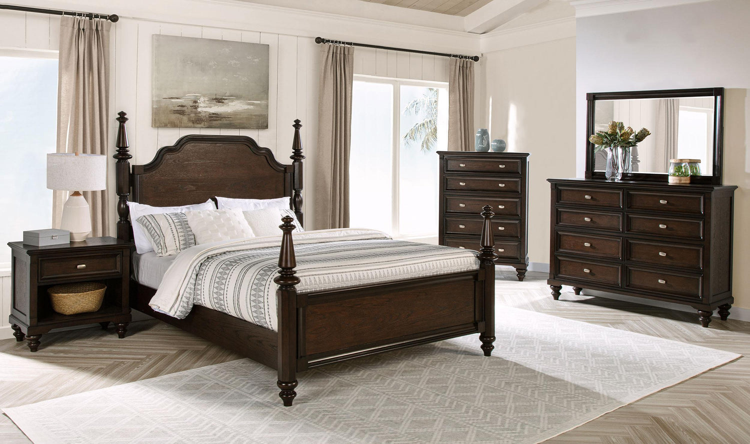 Andover Four-Poster Panel Bed