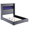 Tisdall Wingback Bed with Flame Visualizer