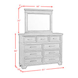 Colorado City Dresser and Mirror Set in Charcoal