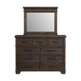 Colorado City Dresser and Mirror Set in Charcoal