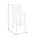 (D210-21C) Coronado- 30'' Barstool- Chocolate