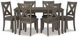 Caitbrook Dining Table and Chairs (Set of 7)