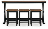 Wildenauer Counter Height Dining Table and 3 Barstools Set
