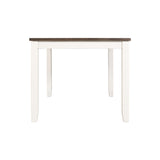 Martin 5 Pc Dining set (Dark Brown Top - White Base)