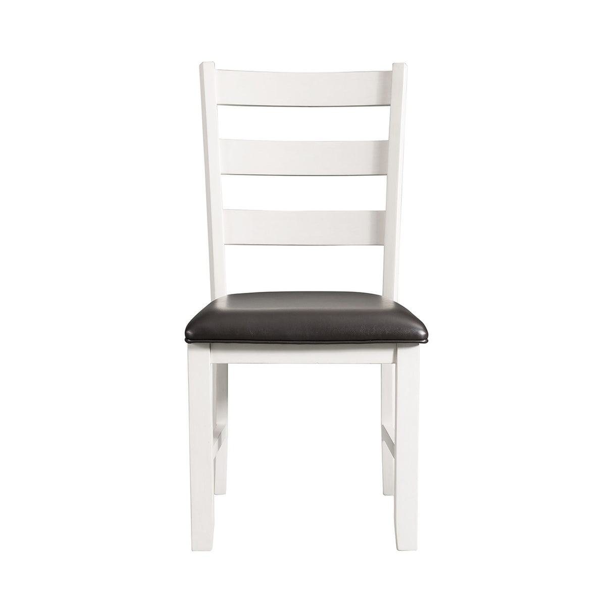 Martin 3 pc Drop Leaf Dining Set (Dark Brown Top - White Base)