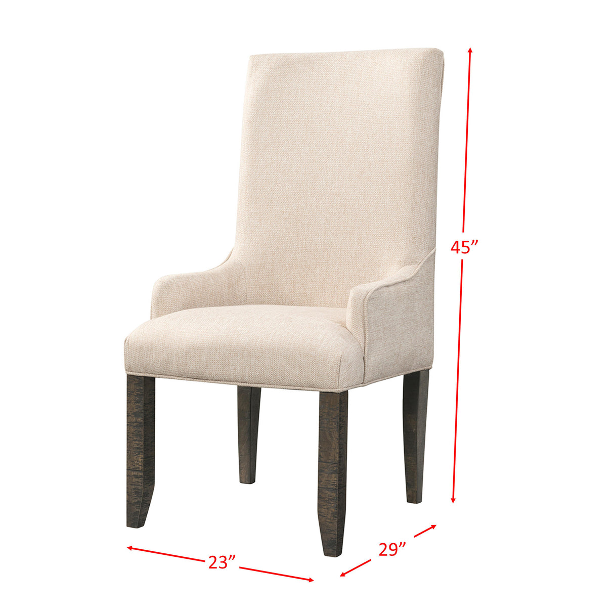 Stone Dining 7PC Set- Table, 4 Side Chairs, & 2 Parson Chairs
