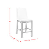 Dapper Counter Side Chair (Walnut Finish) (Two Per Carton)