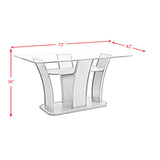 Dapper Grey Rectangular Counter Table