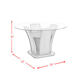 Dapper Grey Round Dining Table