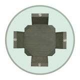 Dapper Grey Round Dining Table