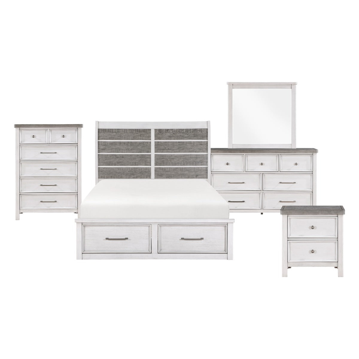 Ambrose 5pc Set (QB+NS+DR+MR+CH) Bed Set image