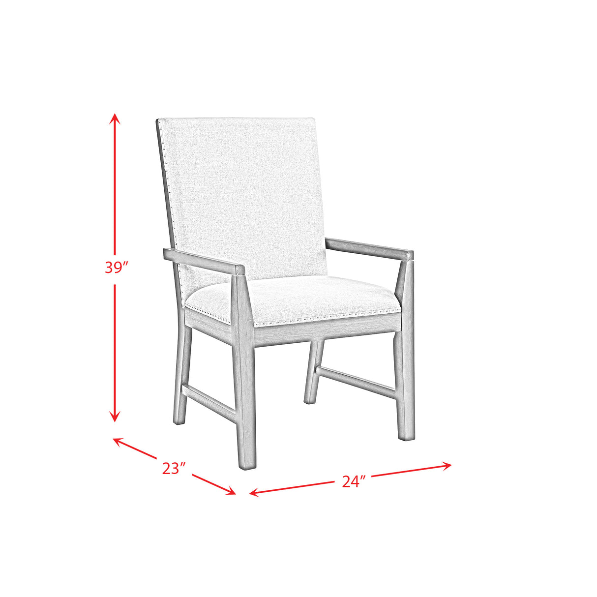 Donovan Upholstery Arm Chair Dark (2 Per Pack)
