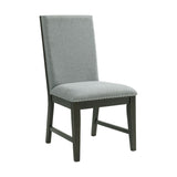 Donovan 5PC Standard Height Dining Set-Table and Four Side Chairs in Gray