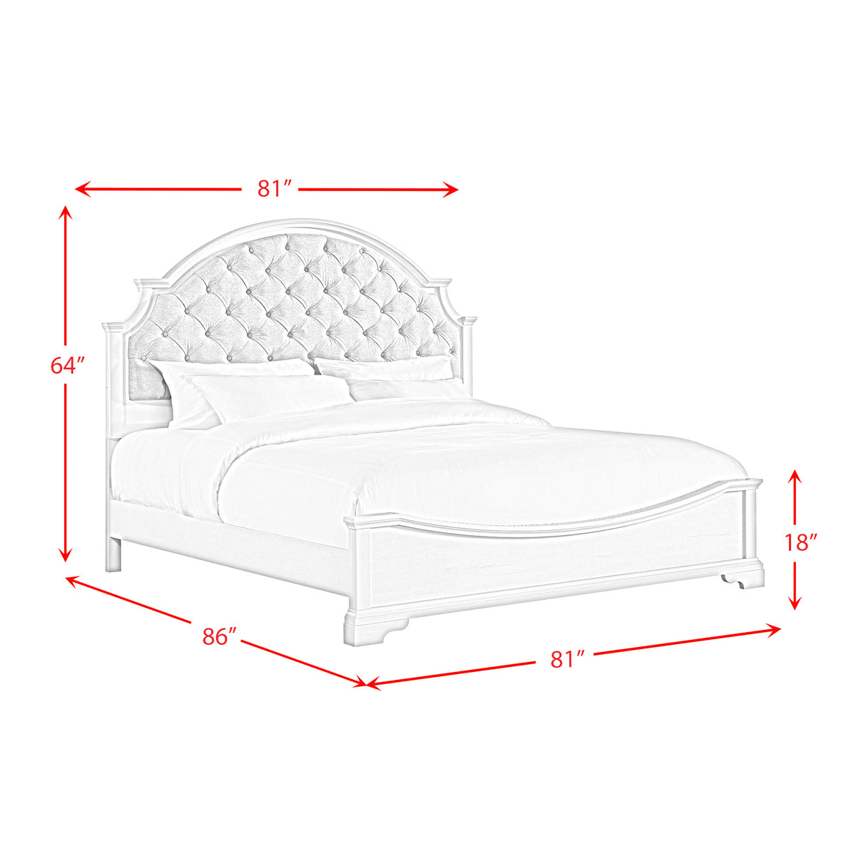 Eastwood Youth UPH Bedroom Set in Off-White