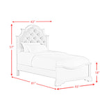 Eastwood Youth UPH Bedroom Set in Off-White