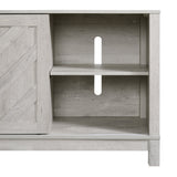 Eleanor 70" TV Stand with Sliding Door in White