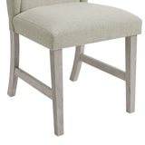 Eleanor Standard Height Dining Set in White-Rectangular Table and Four Chairs