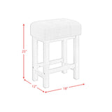 Eleanor Bar Table Single Pack (1 Tables + 3 Stools) in White