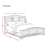 Cameron Cherry Queen Panel Bed