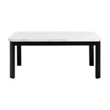 Francesca White Marble Standard Height Dining Table
