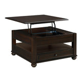Wagner 2PC Occasional Table Set in Cherry-Square Lift-Top Coffee Table & End Table