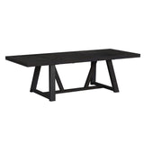Transcend Dining Table with 22" Leaf in Charcoal