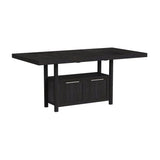 Transcend Counter Height Dining Set in Charcoal-Table and Four Chairs
