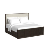 Sylvie UPH Bedroom Set with White Fabric