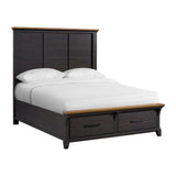 Montrose Storage Bedroom Set in Espresso & Brown